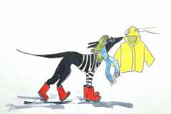 Wolfie-Dresses-up-